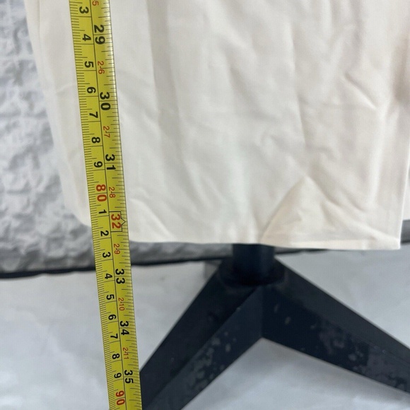 Cream DoubleBreasted Stylish Notched Lapel Light Beige Blazer Coat Womens Large - Picture 9 of 11